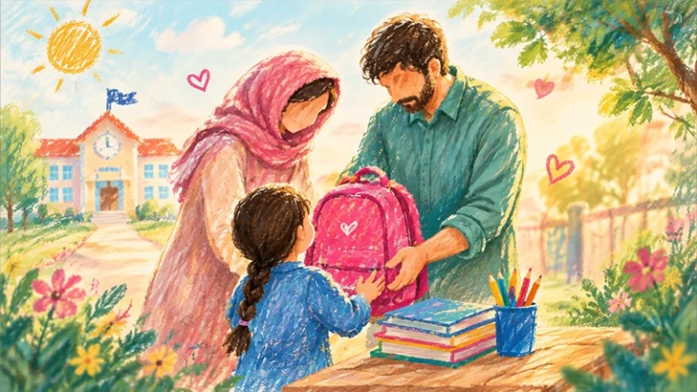 کوله مهر/ مشارکت خرید لوازم التحریر برای کودکان محروم